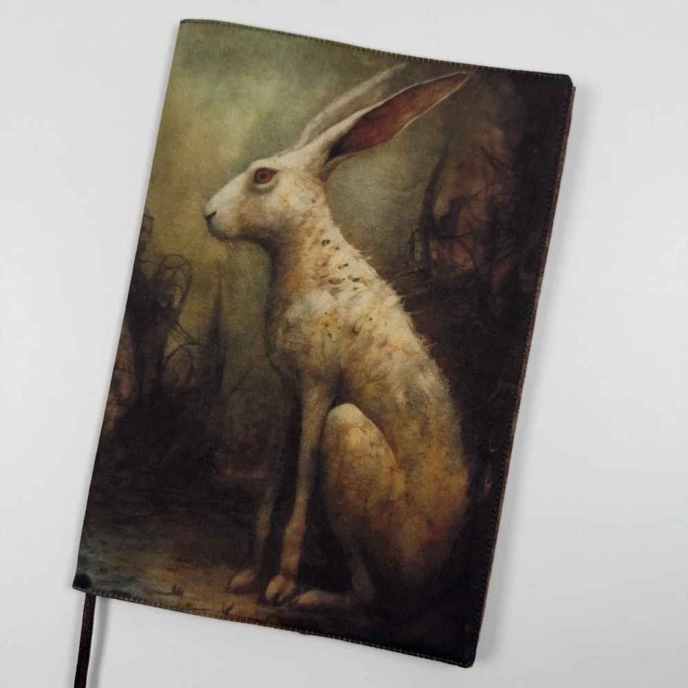 Látkový obal na knihu XL - Poutník apokalypsy, zajíc