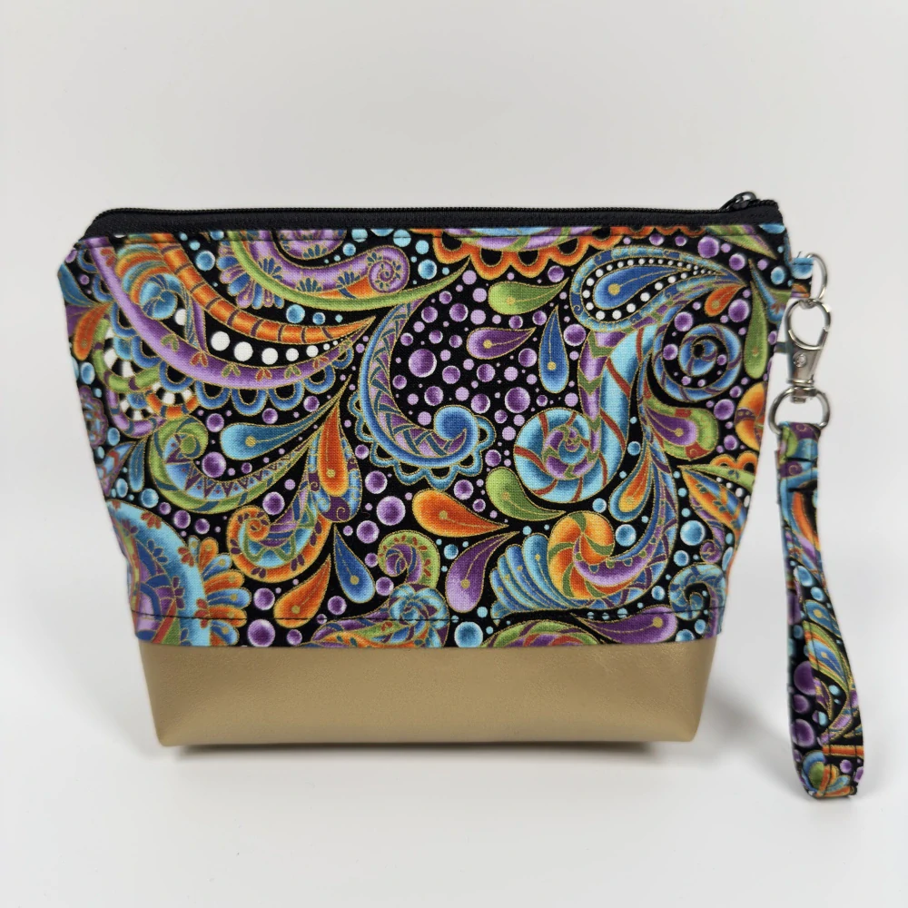 Kosmetická taštička paisley multicolor - větší