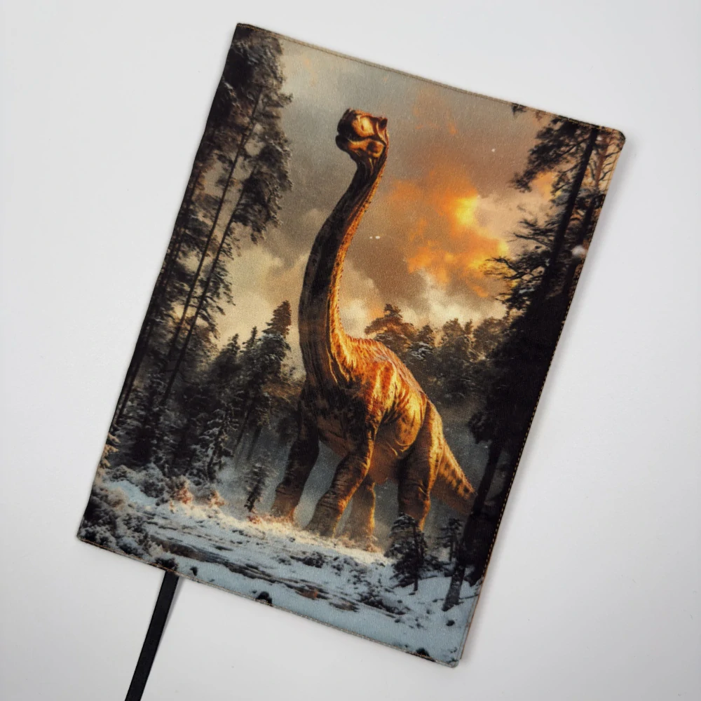 Nastavitelný obal na knihu – Dinosaurus, velikost L