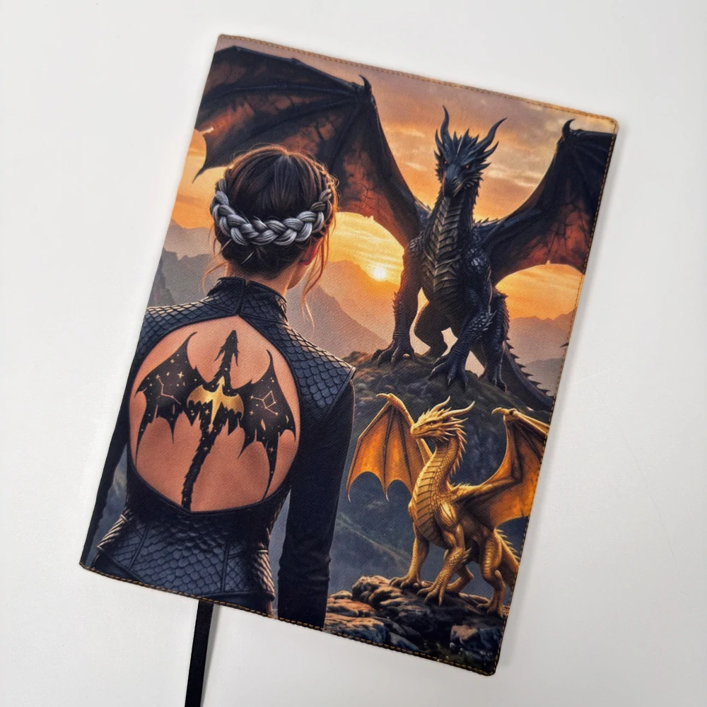 Dračí znamení – fantasy obal na knihu, velikost M plus