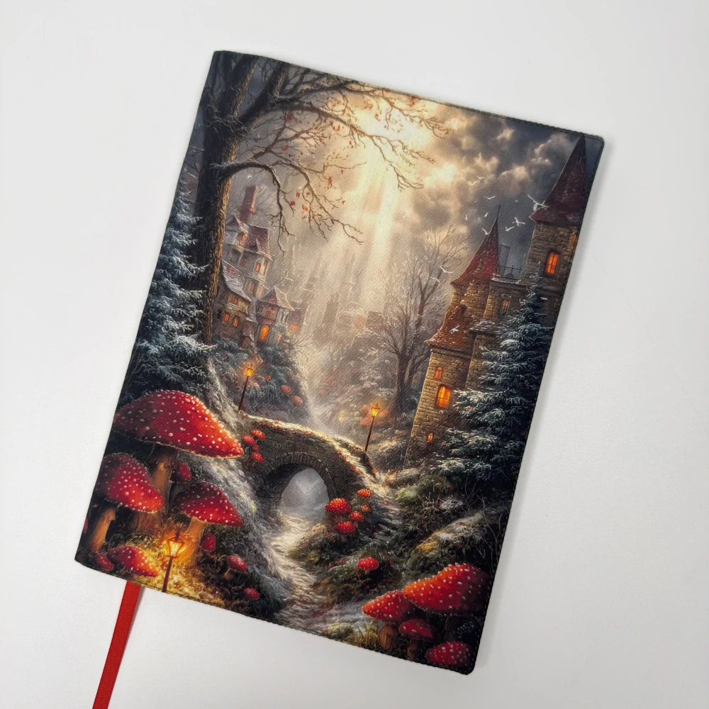 Hrad mezi muchomůrkami – fantasy obal na knihu, velikost M plus