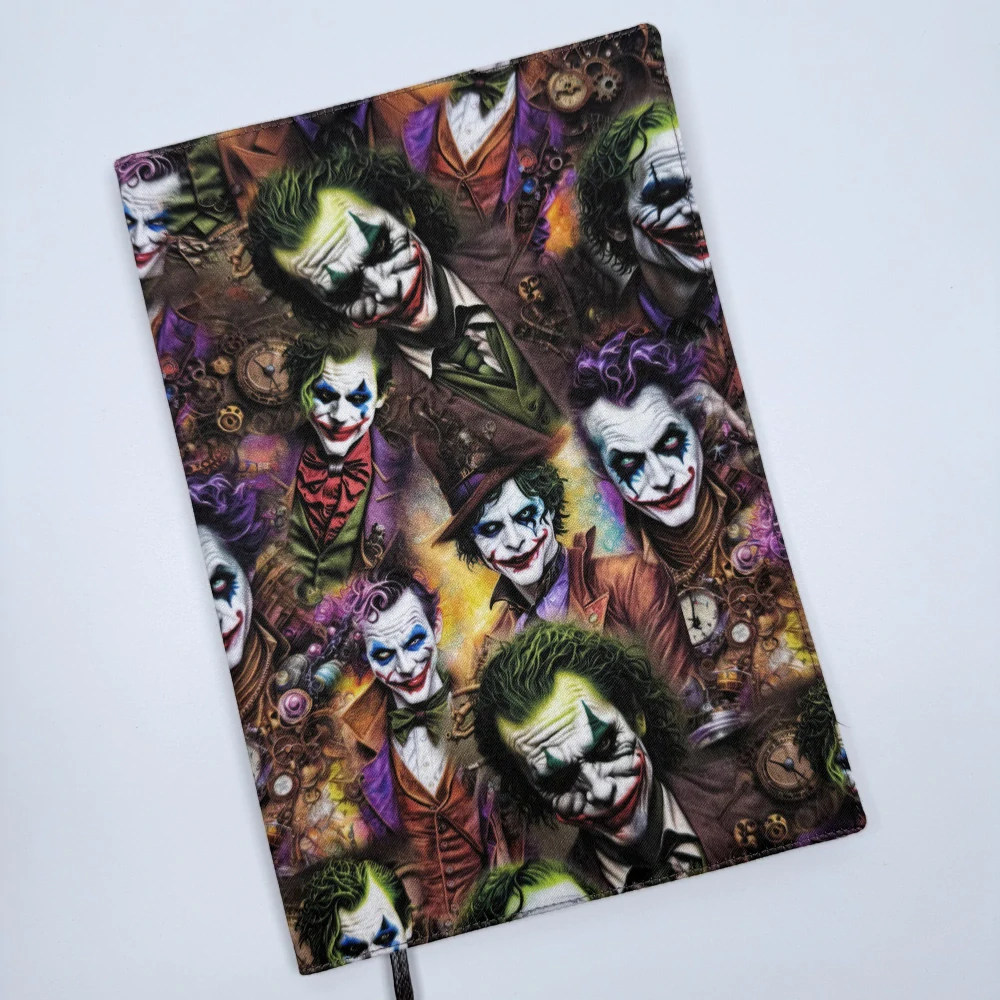  Nastavitelný obal na knihu – Joker, hnědá doplňková látka, velikost L