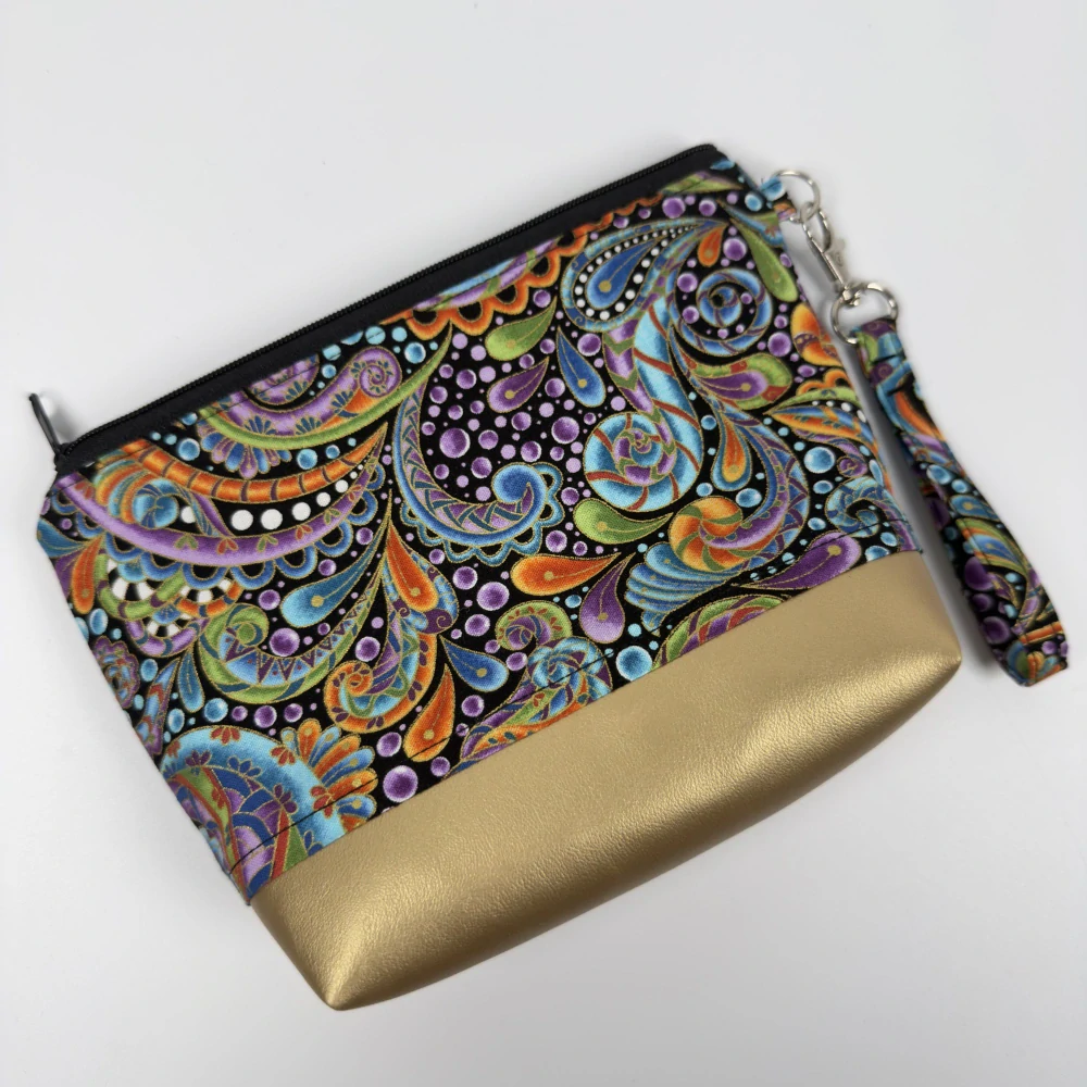 Kosmetická taštička paisley multicolor - větší