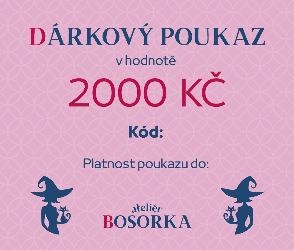 Dárkový poukaz v hodnotě 2000 Kč.