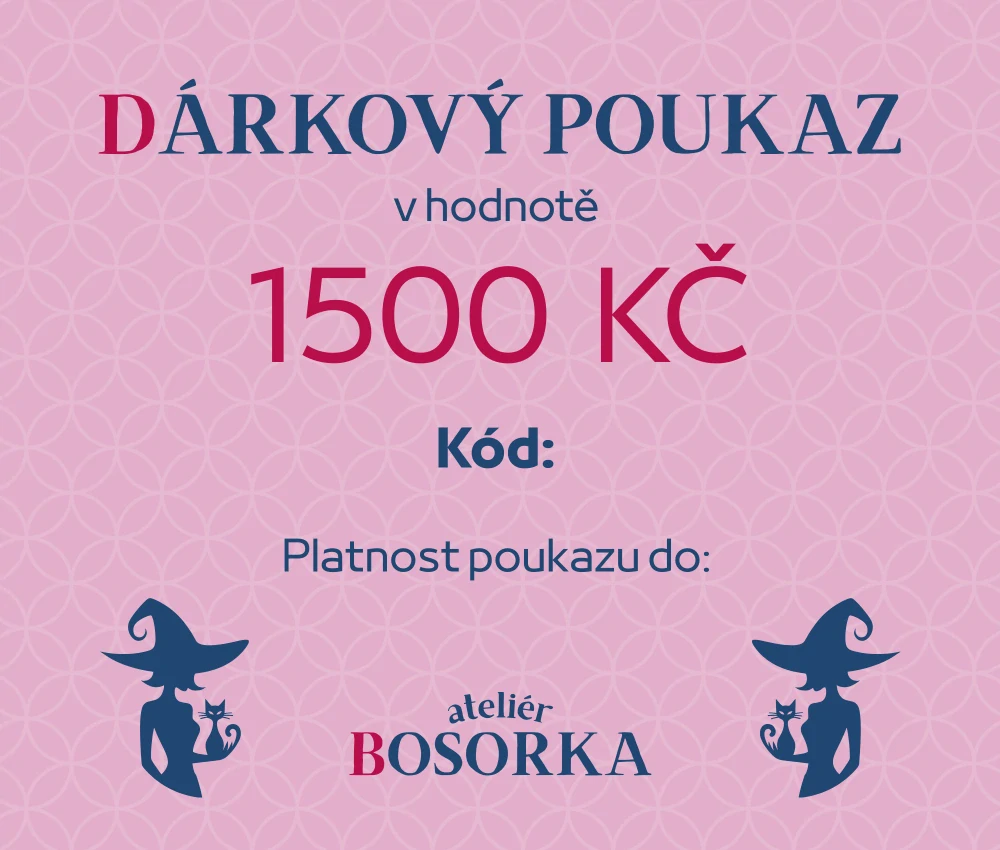 Dárkový poukaz v hodnotě 1500 Kč.
