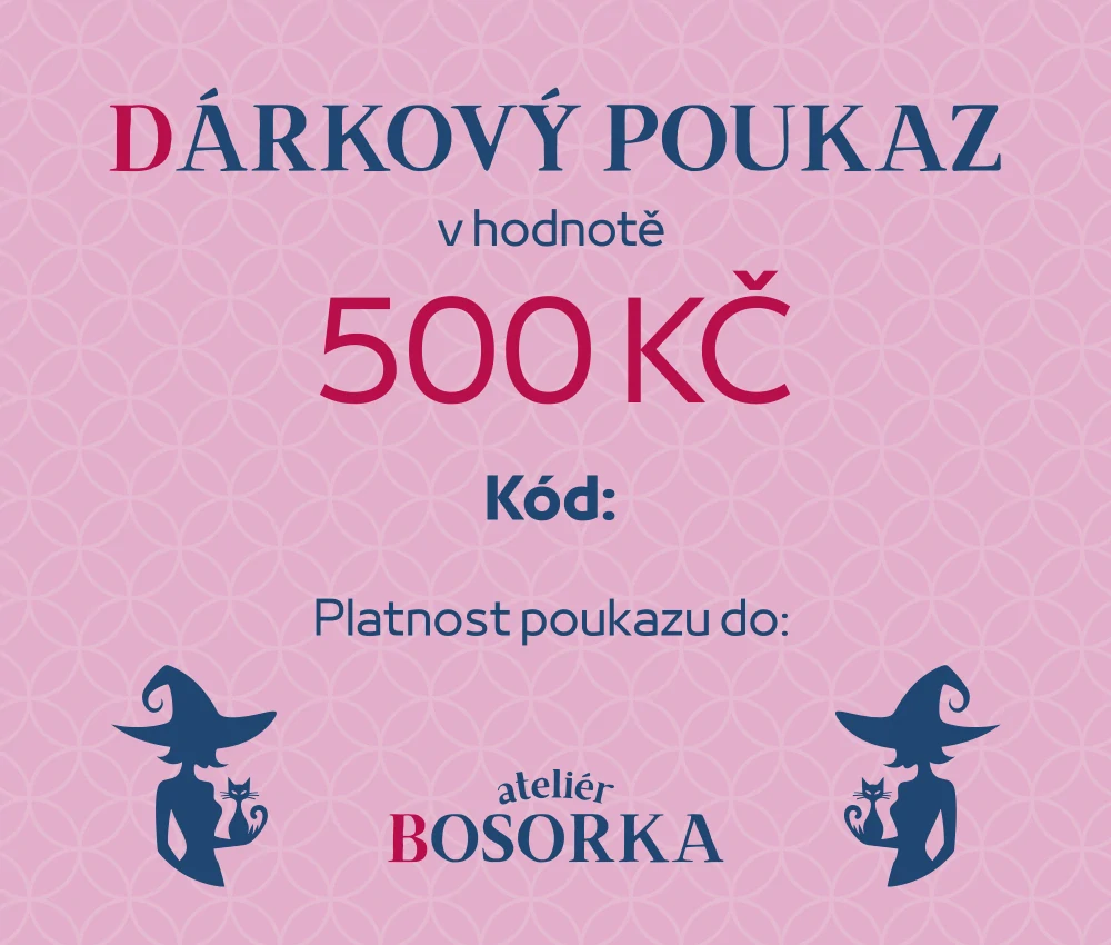Dárkový poukaz v hodnotě 500 Kč.