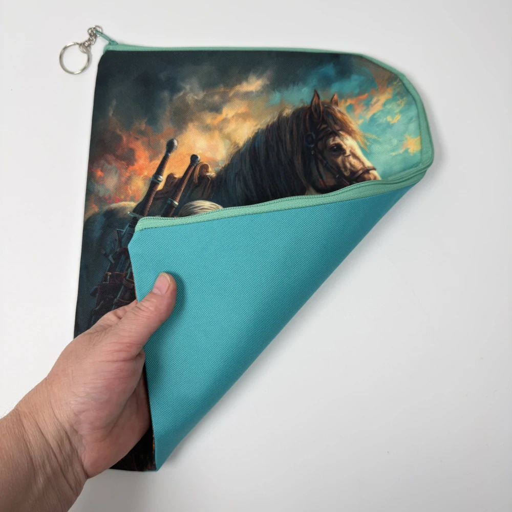 Zaklínač a věrný kůň – cestovní pouzdro na knihy 25 × 31 cm