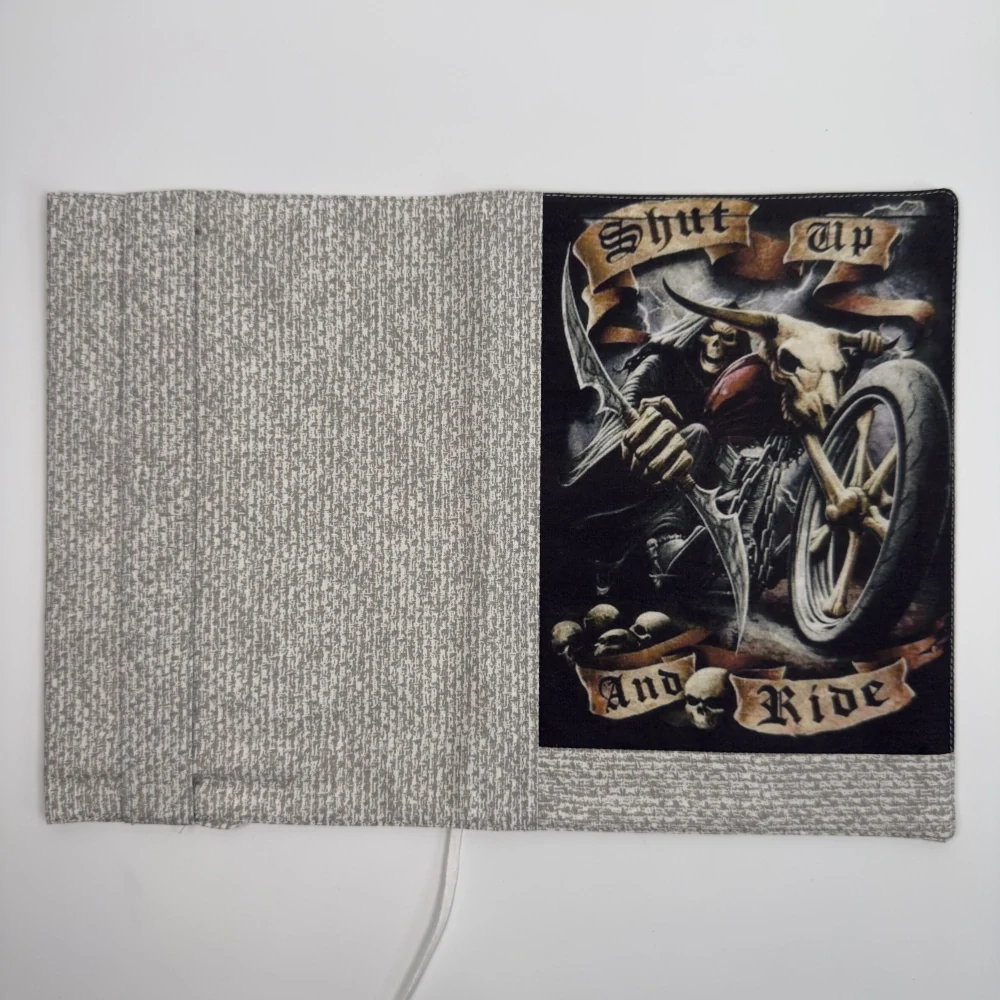 Látkový obal na knihu - Shut up and Ride, velikost L