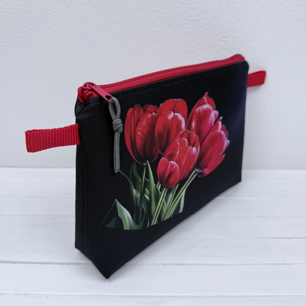 Kosmetická taštička - tulipány