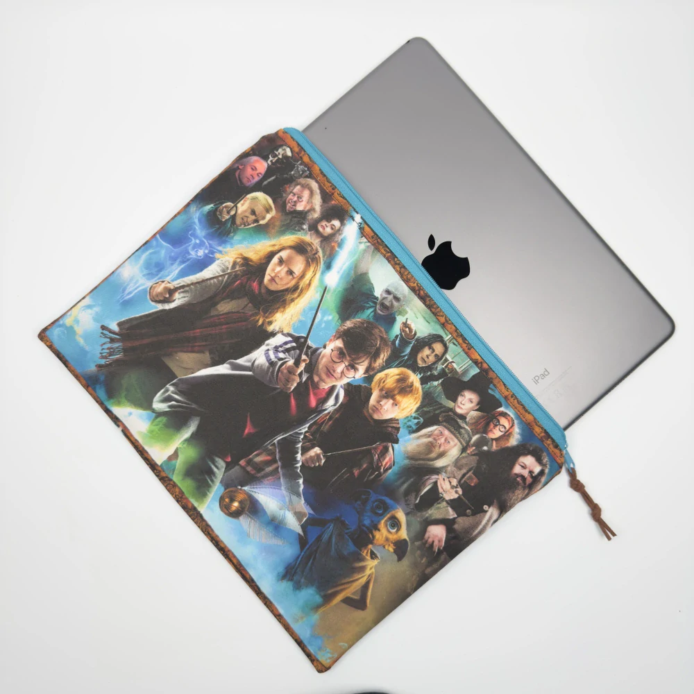 Kapsička na knihu či tablet – Harry Potter, modrá tyrkysová