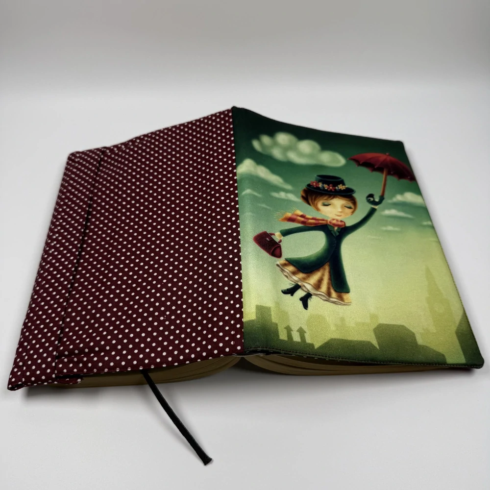 Látkový obal na knihu, velikost XL - Mary Poppins