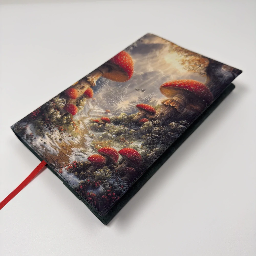 Muchomůrková vesnička – fantasy obal na knihu, velikost L