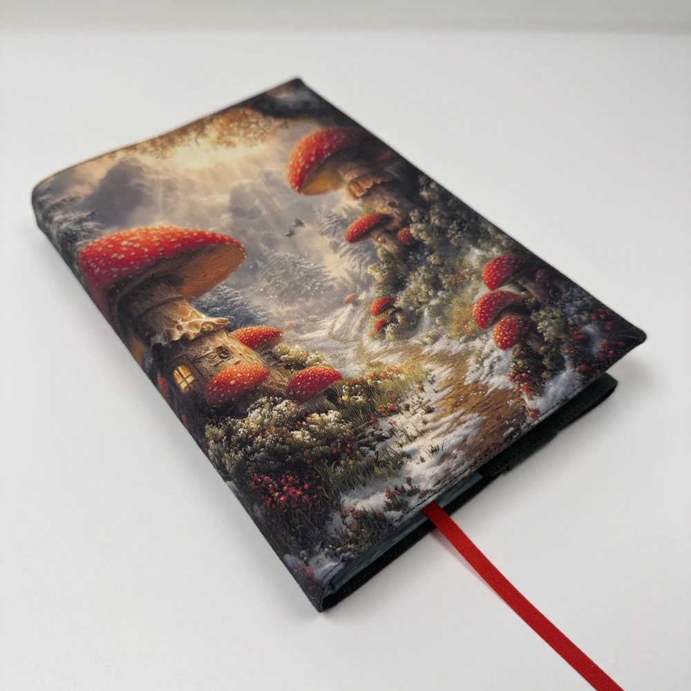 Muchomůrková vesnička – fantasy obal na knihu, velikost L