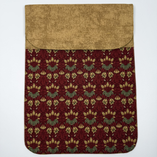 Pouzdro na tablet - květiny na červené II. (William Morris)