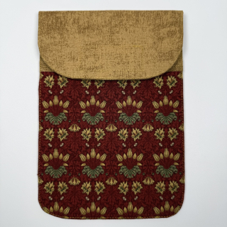 Pouzdro na čtečku - květiny na červené (William Morris)