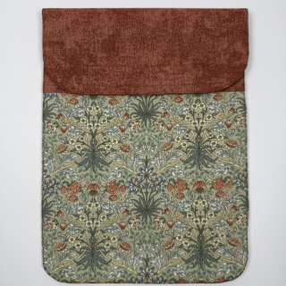 Pouzdro na tablet - květiny na zelené (William Morris)