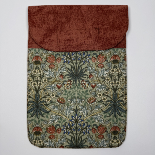Pouzdro na čtečku - květiny na zelené (William Morris)