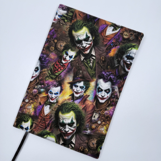  Nastavitelný obal na knihu – Joker, hnědá doplňková látka, velikost L