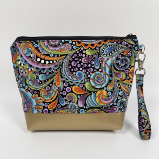 Kosmetická taštička paisley multicolor - větší