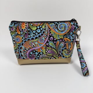 Kosmetická taštička paisley multicolor - menší