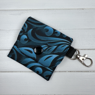 Mini kapsička - modrý ornament