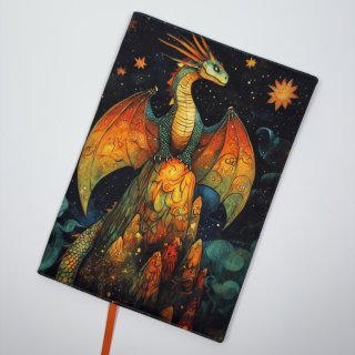 Nastavitelný obal na knihu – Fantasy drak, velikost L