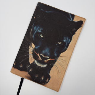 Nastavitelný obal na knihu – Černá puma, velikost M
