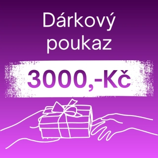 Dárkový poukaz v hodnotě 3000 Kč.