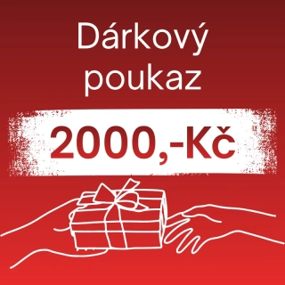 Dárkový poukaz v hodnotě 2000 Kč.