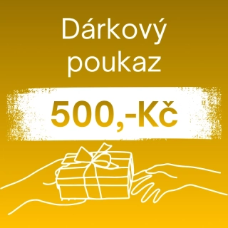 Dárkový poukaz v hodnotě 500 Kč.
