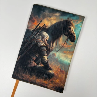  Zaklínač a věrný kůň – fantasy obal na knihu, velikost S