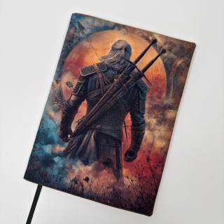 Lovec za úplňku – fantasy obal na knihu, velikost M plus