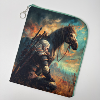 Zaklínač a věrný kůň – cestovní pouzdro na knihy 25 × 31 cm