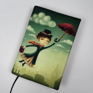 Látkový obal na knihu, velikost XL - Mary Poppins