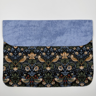 Pouzdro na tablet - ptáčci modrá (bavlna William Morris)
